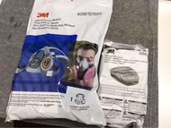 【原裝正貨】3M 6200 半面罩呼吸器 (中碼) 連 3M 6006 綜合濾毒罐套裝 - 防毒面具/豬嘴