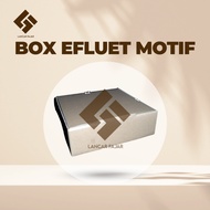 [50 pieces] E-Flute Motif Cardboard Box 10x10x3 cm E-FLUTE CORUGATED DIE CUT CARDBOARD BOX ACCESSORI