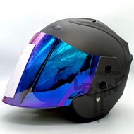 [ PERCUMA RAINBOW TAJAM VISOR ] YH Pro KHI Cutting Design Motorcycle Helmet Topi Dewasa ( Matt Black