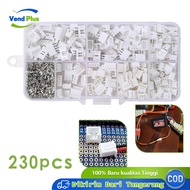 230pcs Plug Connector 2/3/4/5 Pin 2.54mm Socket Cable Socket Connector Pitch Connector kabel listrik