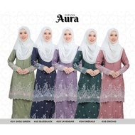 BAJU KURUNG AURA SULAM SAGE GREEN LAVENDER ORCHID EMERALD BLUEBLACK / BAJU KURUNG PLUSSIZE DEWASA RA