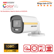 HikVision ColorVu 4In1 2MP Outdoor Analog CCTV Camera, Color Night Vision Bullet Security Camera (DS-2CE10DF3T-PF)