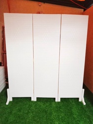 Ready partisi sketsel screen pembatas penyekat ruangan lipat portable rotan sintesis