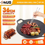 Korean Grill Pan Cast Iron Pan Non-stick Maifan Stone Barbecue Tray BBQ GP