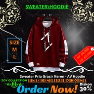 Cool Wholesale Men's Sweater - A V Hoodie(A)