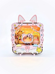 Birthday Song Playing Music Box DIY Assembly Television House Night Light