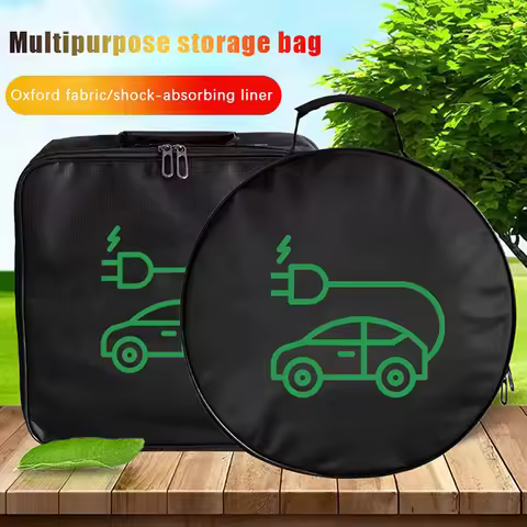 Electric Vehicle Charging Cable Bag Car Charger Cable Storage Bag Auto Trunk Organizer Waterproof Ch