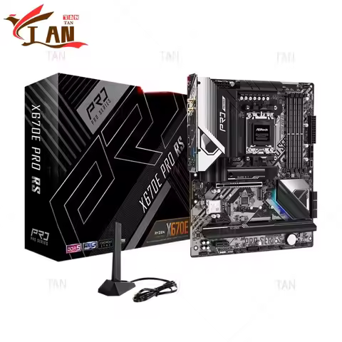 NEW For Asrock X670E PRO RS Motherboard 192GB PCI-E5.0 HDMI M.2 USB3.2 Socket AM5 DDR5 ATX X670 Main