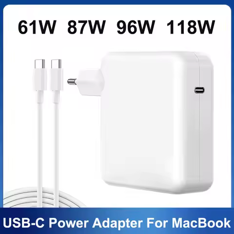 61W 87W 96W 118W USB-C Laptop Power Adapter Type-C PD Charger For Macbook 13 15-inch A1706 A1707 A17