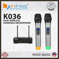 Fifine K036 Dual Wireless Microphones System For Gig, Home Karaoke With Pa Speaker, Karaoke Machine