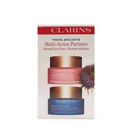 Authentic VALUE DUO SET Clarins EXTRA-FIRMING DAY CREAM Double Face & Eyes Collection Set Makeup Br