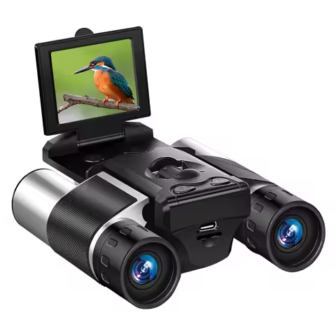 DT10 2.5K HD Binoculars Telescope Camera 8X Zoom 10X Optical 48MP Portable Digital Outdoor Bird-watc