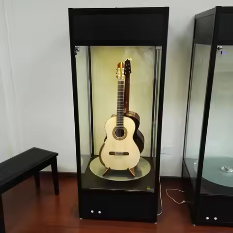Guitar glass display cabinet piano store guzheng display cabinet Musical instrument display cabinet