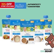 Bellamy's Organic Baby Rice, Baby Porridge Puree, Spelt Macaroni, Oatmeal | Organic Food Pouch [Baeb