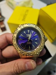 Invicta Ghost 47mm 金錶藍面 NH35A機芯自動機械錶