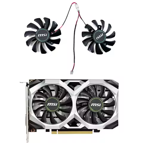 MSI Brand new 75MM HA8010H12F-Z 2PIN GTX1650 GPU fan for MSI GEFORCE GTX 1650 Super Ventus XS graphi
