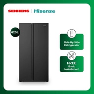 Hisense 620L Side-by-Side Refrigerator with Dual Tech Cooling RS666N4ABNIV