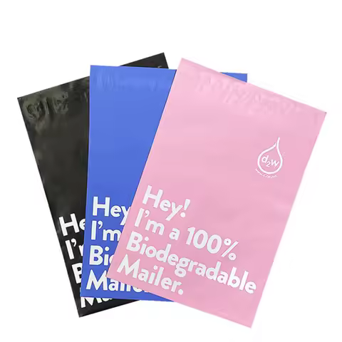 20Pcs/Lot New 100% D2W Biodegradable Courier Bag Clothing Package Express Bag Mailer Postal Bag Wate