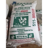 Bravo 511 512 50kg 1 Bal Pur Ayam Bravo 511 512 Pakan Ayam Bravo 511