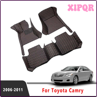 XIPQR LHD เสื่อปูพื้นรถสำหรับ Toyota Camry XV40 2011 2010 2009 2008 2007 2006อะไหล่พรมอุปกรณ์ตกแต่งภายในรถยนต์