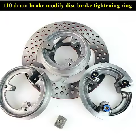 110mm Motorcycle Rear Drum Brake Disc Brake 70mm Hole Conversion Tightening Ring for 220mm Disc Elec