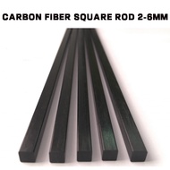 Carbon Fiber Square Bar 2-6MM Carbon Fiber Square Bar Carbon Fiber Hammer Handle Carbon Square Bar C