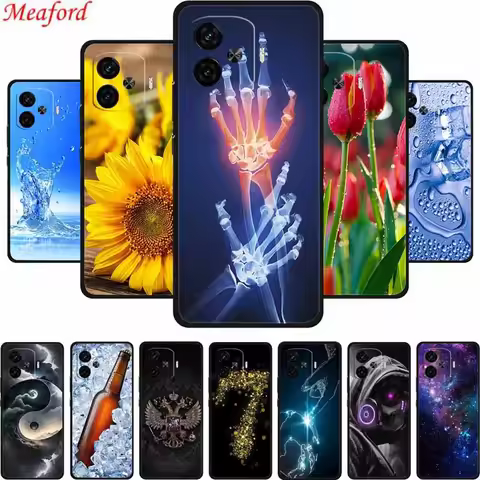 6.78" For Vivo iQOO Z9 Turbo Case Z 9 Turbo Phone Cover Black Silicone Soft Cases For Vivo iQOO Z9 T