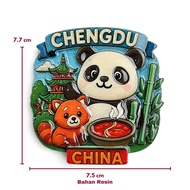 CHENGDU CHINA Refrigerator Magnets Refrigerator Stickers Souvenirs Souvenirs CHENG DU CHINA Country 