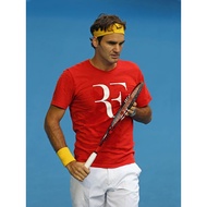 Ready Stock Federer tennis suit men's short sleeve cotton T-shirt Nadal match training wear tennis t