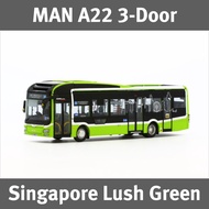 [SG STOCK] 1/76 Model 1 SMRT LTA Singapore MAN A22 3-Door 12m (SG4002G) Rt 190 Bus Model