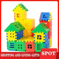 ▤☁Assemble digital house building blocks toys enlightenment children 2-7 years old male girl hold ki