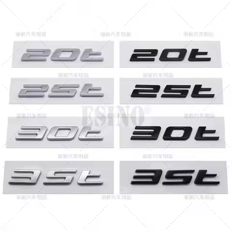Car Styling 3D ABS Adhesive Emblem 20T 25T 30T 35T Car Body Rear Trunk Badge Auto Accessory for Jagu