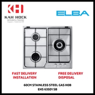 ELBA EHS 635D1 SB / EHS 645D1 SB 60CM 3/4 BURNER STAINLESS STEEL GAS HOB - 1 YEAR MANUFACTURER WARRANTY + FREE DELIVERY