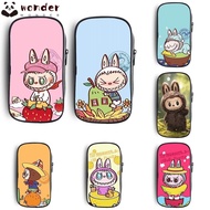 WONDER Pencil Cases, Cute Cartoon Large Capacity Labubu Pencil Bag, Fashion Stationery Box for Labubu