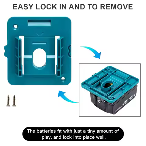 5 Pack Battery Holder Storage Rack Fit For Makita/Bosch 14.4V 18V Li-ion Battery Dock Mount Battery 