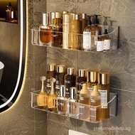 Cosmetic Shelf Punch-Free Storage Rack Wall-Mounted Storage Box Bathroom Front Toilet Rack Mirror Cabinet