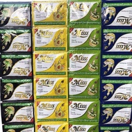 Miss Black Yellow Blue Shampoo Myanmar Old Brand Long Hair Nourishing Care One Dozen Pack 12 Sachets