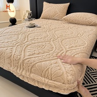 Solid Color Velvet Sheet with Pillowcase Taffeta Sheet 3 Feet 3.5 Feet 5 Feet 6 Feet