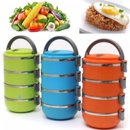 4-Tier Stainless Steel Food Container - Modern, Practical, Space-Saving Design