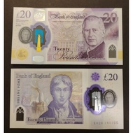 Great Britain UK England 2024 KING CHARLES III 20 Pounds UNC