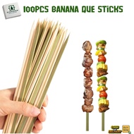 100pcs Banana Que Sticks - BBQ Sticks - Bamboo Sticks - Premium Sticks- evergreen