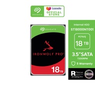 SEAGATE IRONWOLF PRO NAS HDD ST18000NT001 / 18TB / 3.5" / 7200RPM / C/256MB / SATA 6GB/s (ฮาร์ดดิสก์