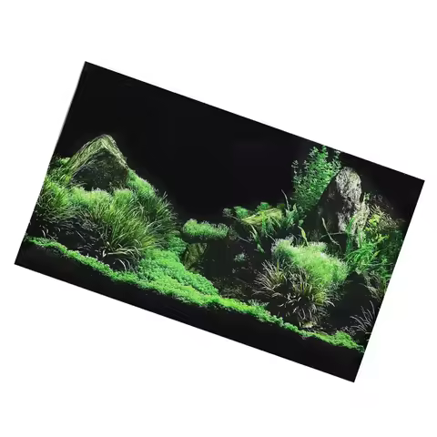 PVC Aquarium Background Sticker Self Adhesive 61 x 30cm Fish Tank Background Sticker 61x 40cm Backdr