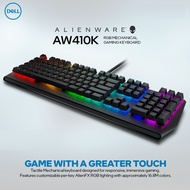 Alienware คีย์บอร์ดเกมมิ่ง USB Low-Profile RGB Gaming Keyboard AW410K: Alienfx Per Key RGB LED - Che