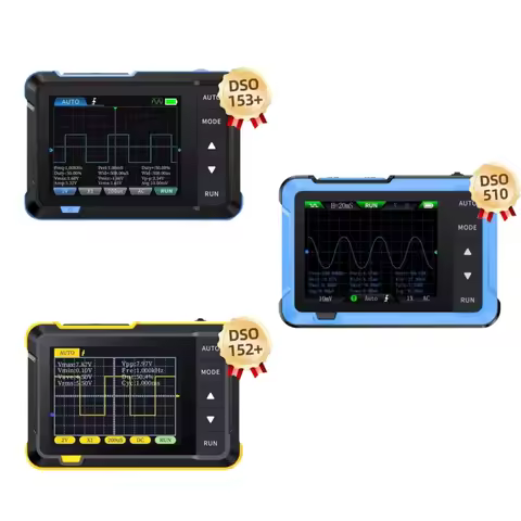 FNIRSI New DSO510 DSO153 DSO153 Mini Handheld Digital 2 IN 1 Oscilloscope Portable 48MS/s 10MHz Band