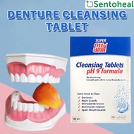 Fittydent Super Cleansing Tablet for dentures - Fitty Dent denture/ orthodontic braces cleansing tab