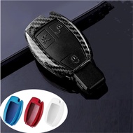 Carbon Fiber Style Car Key Cover Case For Mercedes Benz A B C E CLA GLA S Class W204 W203 W211 W212 W176 AMG Auto Accessories