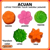 Acuan Kuih Kaswi Twister Viral Kasui Plastik Steamable Kukus 12/24pcs Mold Kueh Plastic Plastic Twis