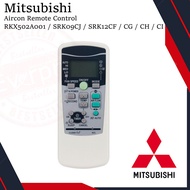 MITSUBISHI HEAVY INDUSTRIES AIR CONDITIONER REMOTE CONTROL RKX502A001 RKX502A001F RKX502A001S SRK09C