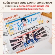 [Large banner 15*45cm] Banner storage cover/binder/sheet NOT FOR Mini Banner 10*30cm (BD07)